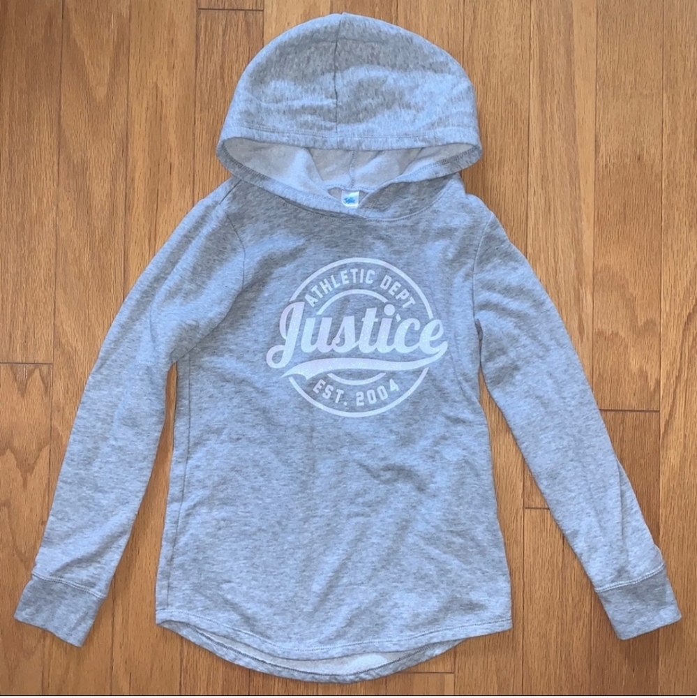 GIRLS Gray Justice hoodie